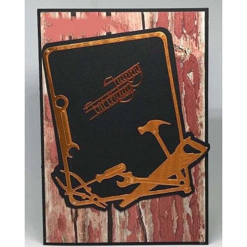 Saw Pliers Hammer Wrench Tools Set Metal Cutting Dies Stencil for DIY Scrapbooking Paper Cards Decorative Crafts New 2019 Diecut