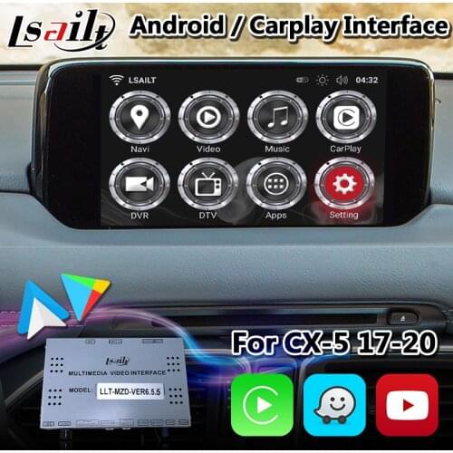 Lsailt Android Navigation Video Interface for Mazda CX-5 2016-2020 year with wireless carplay android auto adas MZD system