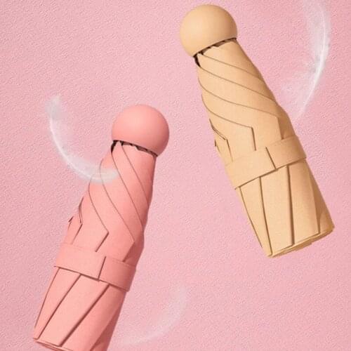 Xiaom Zuodu Mini Pocket Outdoor Capsule Folding Umbrella Windproof Rain Covers Umbrella For Men Women Anti-UV Parasol Umbrellar