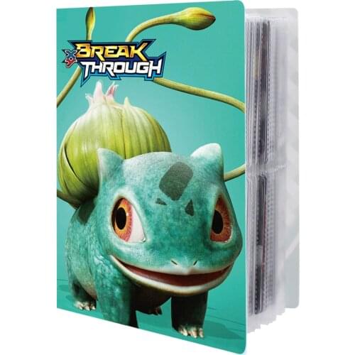 Newest Style 240Pcs Pokemon Cards Holder Album Book Cool Collections Folder Top Loaded List Toys