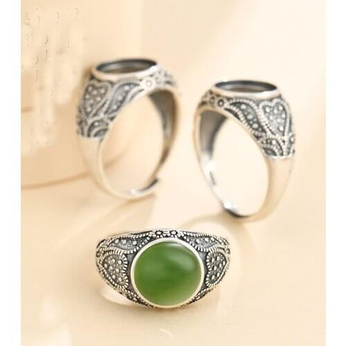 10*10mm 925 STERLING SILVER MEN Women Semi Mount Bases Blanks base blank Pad ring Setting jewelry findings diy A5959