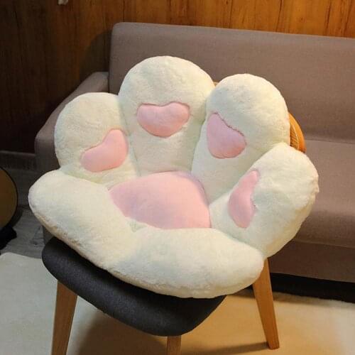 Cat Paw Cushion Back Pillows Plush Chair Cushion Animal Child Seat Cushion Sofa Mat Home Sofa Indoor Floor Mat Office Cushion