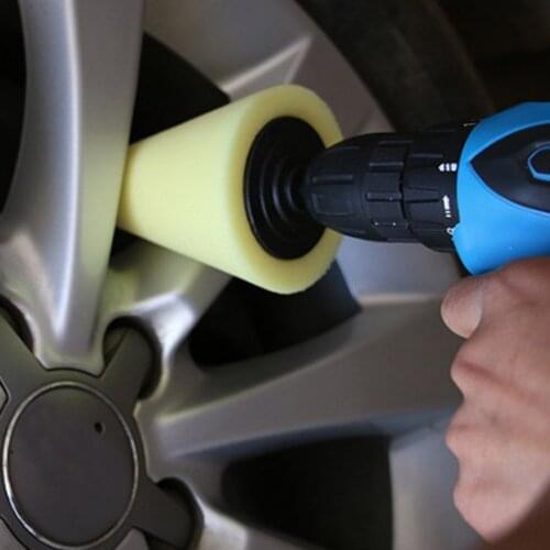 Burnishing Foam Sponge Polishing Pad Car Polisher Tyres Wheel Wheel Hub Tool Polishing Machine Cone-shape Wheel Hubs Disk