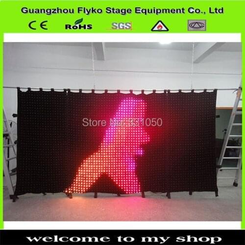 Christmas decoration led vide curtain wall