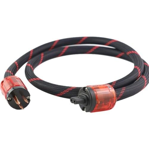 Hi-end OFC Copper US version Power Cord Cable, Figure 8 IEC Female socket Audiophile HIFI Power Cable