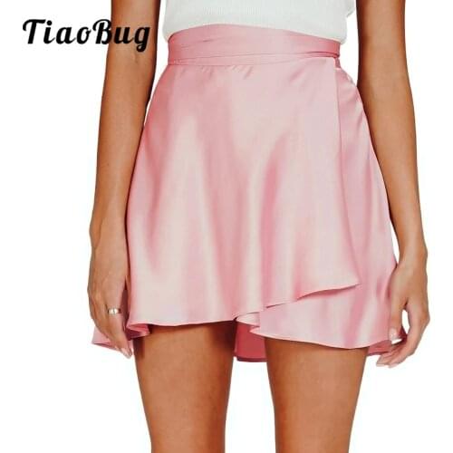 Womens Ballet Wrap Skirt Irregular Latin Dance Skirt Underskirt Ballet Skirt Mini Skirt Gymnastics Dance Sports Ballet Costume
