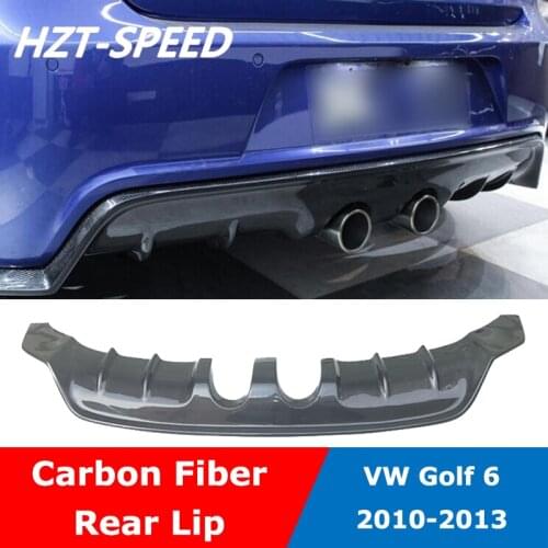 Carbon Fiber Rear Spoiler Diffuser For VW Golf 6 MK6 R20 Car Body Kit 2010-2013