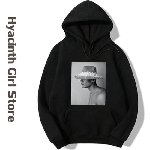 Simple and popular Y2K street Harajuku cultural print womens hoodie couple loose plus size sweatshirt autumn new top