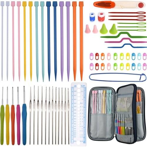 1 Set Needle Storage Bag Crochet Set Storage Bag Empty Bag Of Knitting Tools DIY Sewing Supplies