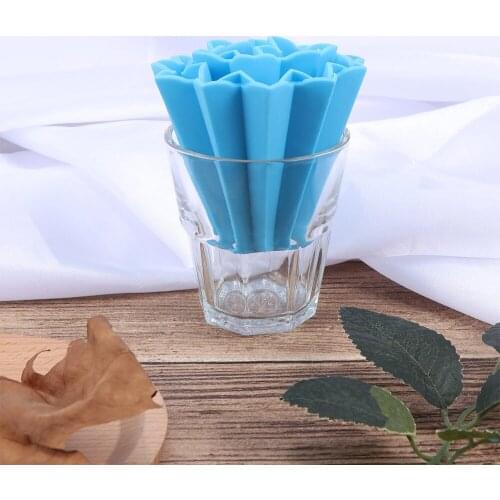 1PC Folding Heat Resistant Silicone Mat Table Cup Coaster Table Mat Soft Pad Cushion Placemat for Dining Table Decoration Mat