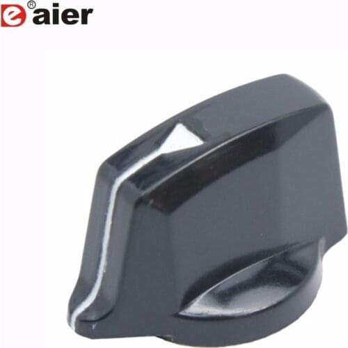 10PCS Potentiometer Knob Control Bakelite Guitar White Pointer Encoder 6.35mm Tuning Knob With Set Screw Black Color