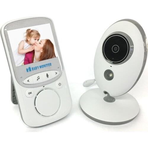 2.4GHz Wireless LCD Baby Monitor Music Intercom IR Portable Walkie Talkie Babysitter care Multiple Languages Support VB605