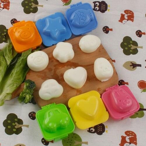 6pcs/set Cartoon Sushi Maker Kitchen DIY Chef Rice Ball Mould Boiled Egg Mold Cooking Tools Accessories