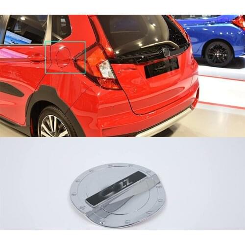 Car Accessories Exterior Decoration ABS Chrome Oil Fuel Gas Tank Cap Cover For Honda Fit Jazz 2018 Car-styling