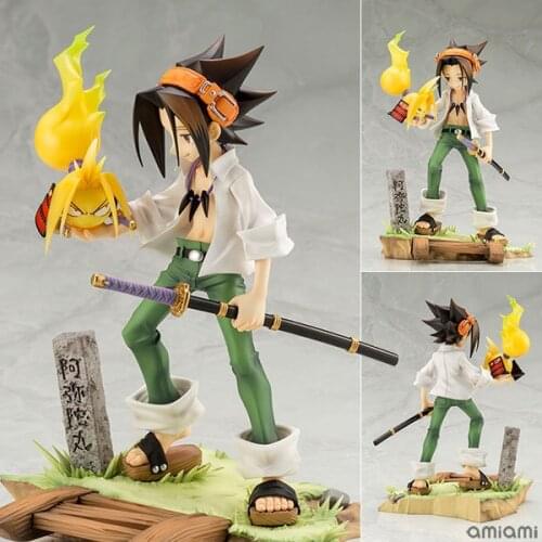 Anime Shama King Yoh Asakura ARTFXJ PVC Action Figure Collection Model Doll Toys