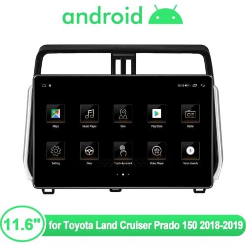 Android 10 Car Radio Stereo Head Unit 11.6 inch 1920*1080 Multimedia Player Carplay For Toyota Land Cruiser Prado 150 2018 2019
