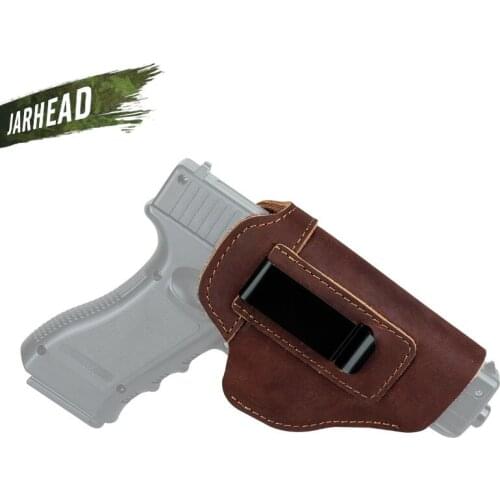 Concealed Cowhide Leather Gun Holster For Glock 17 19 26 43 P220 P226 SP2022 P229 P239 P250 Beretta 92 Accessorie