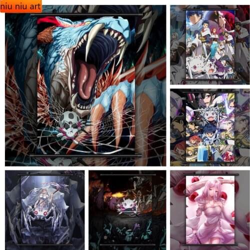 Diy Anime So I'm A Spider, So What Kumoko Anime Manga Diamond Mosaic Diamond Painting Cross Stitch Kits Home Decor