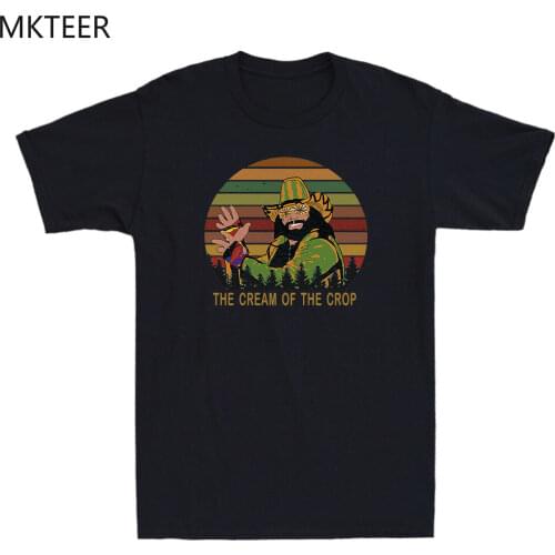 Macho Man Savage The Cream Of The Crop Well T-Shirt Wresling Legend Men Tee Aesthetic Summer Men T-shirt Comfortable Hip Hop Top