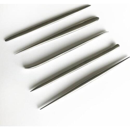 5Pcs / 1 Set Black Metal Silver Clay Sculpting Tools Polymer DIY Accessories Needle Dough Decoration Carving Pottery Ceramic