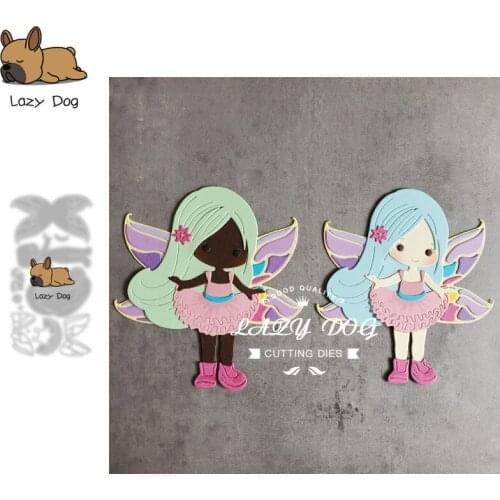 Elf Girl Metal Cutting Dies Scrapbooking Stencil DIY Mold Knife Craft Embossing Die Cuts Card Making New Dies For 2021