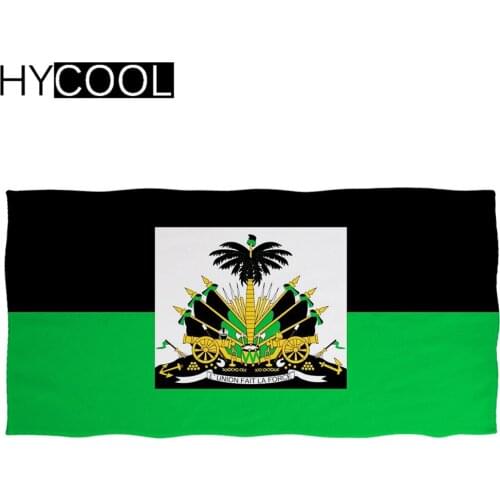 Fashion Microfiber Quick Dry Beach Towels Haiti Flag Printing Absorbing Bath Swimming Soft Toallas Durability Face Hair Towel