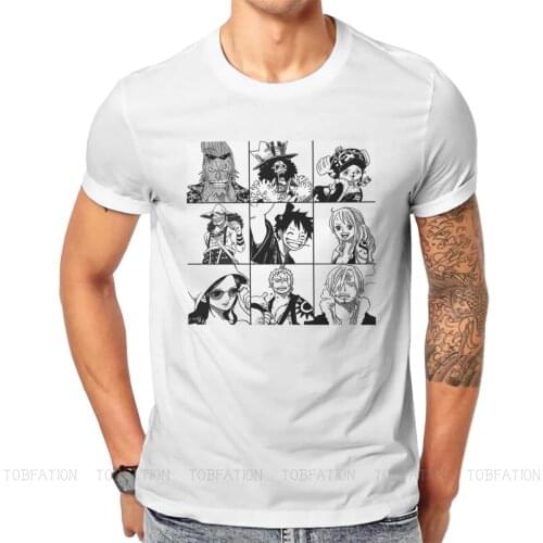 Mugiwara One Piece Anime T Shirt Vintage Grunge Big size Crewneck TShirt Big sales Harajuku Mens Clothes