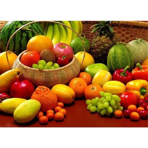 Fruit Strawberry DIY Embroidery Cross Stitch 11CT Kits Craft Needlework Set Printed Canvas Cotton Thread Home Wholesale