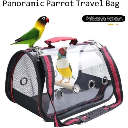 New Pop It Bird Toys Aviary And Cages Accessories Large Cage With Wooden Stand Parrot Bags Transparent Aves Guinea Pig Backpack