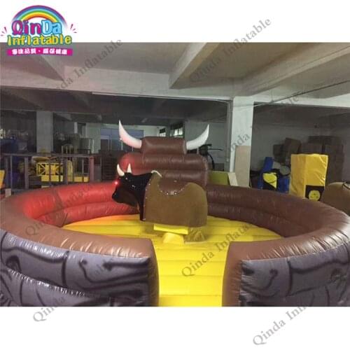 New pattern Grazy Rodeo Bull Inflatable Bull For Outdoor Playground Inflatable mechanical bulls for sale
