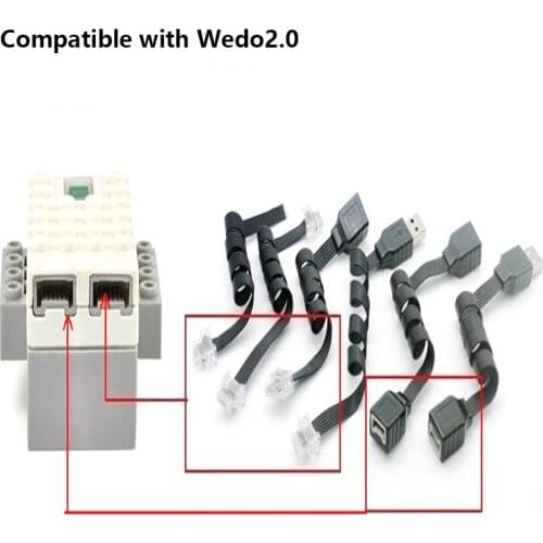 Wholesale Power Functions Series The WEDO 2.0 3.0 Extension Cable Building Blocks Classic Robotics Education Toys For Children