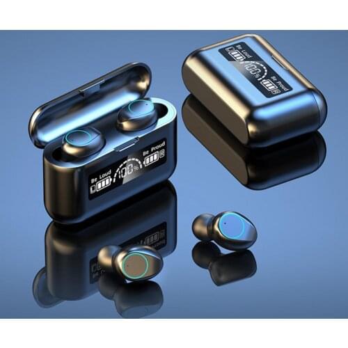 Oringinal F9-V5.0 5.0 Earphones TWS Fingerprint Touch Headset HiFI Stereo In-ear Earbuds Wireless Headphones for sport