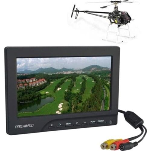 Professional 7 inch FEELWORLD FPV - 769A HD LCD FPV Monitor No Blue Screen FPV Monitor - Black