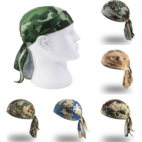 Outdoor Cycling Cap Quick Dry Breathable Printed Sun Protection Bike Hat Fishing Running Headscarf Hood Hiking Sport Cap