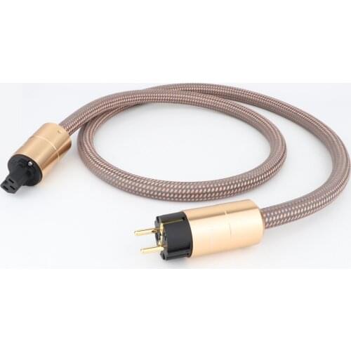 HI End Schuko Power Cord CD amplifier amp EU Power Plug Cable HIFI AC Mains Power Cable US Power line