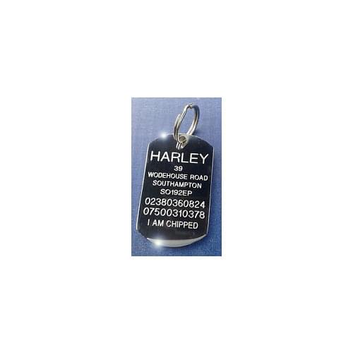 CHEAP CUSTOM DOG TAG ENGRAVED STAINLESS STEEL IDENTITY & SPLIT RING high quality Stainless steel laser engraved dog tag FH890133