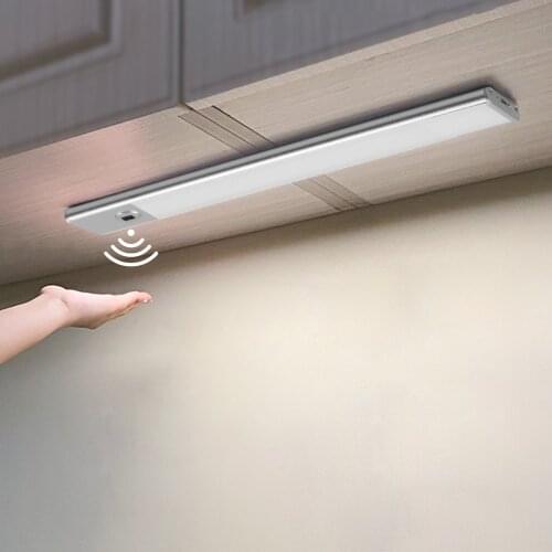 LED Kitchen Lights 3 Colors Smart Motion Sensor Cabinet Light For Home Wardrobe Decoration Living Room Indoor Under Cabinet Lamp