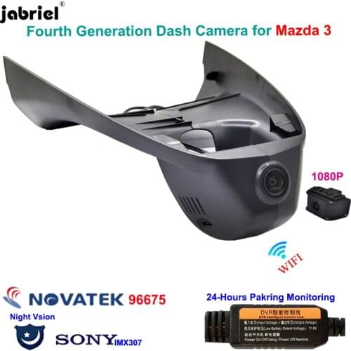 For Mazda 3 Axela 2017 2018 2019 2020 2021 HD 1080P Hidden Wifi 24H Car Dvr Dash Cam video recorder Auto Registrator rear camera
