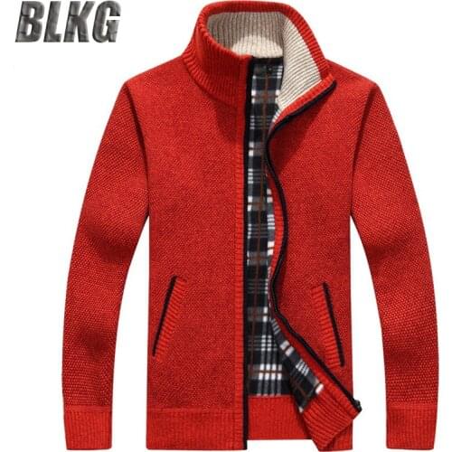 Winter Sweater Mens Turtleneck Thick Warm Fleece Cardigan Men Sweater Cashmere Wool Men Sweater Pull Homme Sueter Hombre M-XXXL