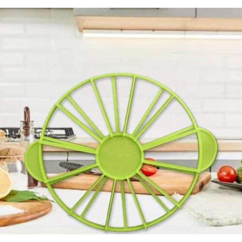 10/12 Pieces Slicer Cutter Round Equal Portion Marker Divider Baking Tools Green