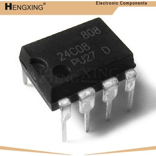 10piece AT24C08AN-PU27 DIP-8 AT24C08 DIP AT24C08AN 24C08 new and original IC In Stock