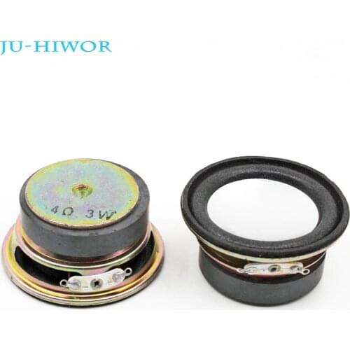 2pcs 4 Ohm 3W Loudspeaker 52MM Round Speaker 40MM External Magnetic Foam Edge Height 25MM