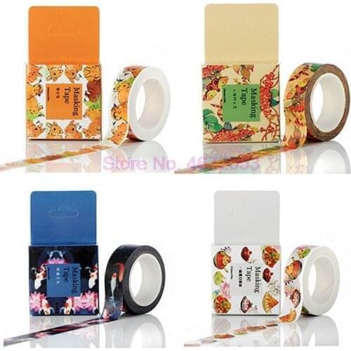 200pcs 1.5CM Wide Amazing Library Books Washi Tape DIY Scrapbooking Sticker Label Masking Tape School Office Supply
