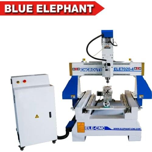 7020 Hobby 3D Mini Small 4th Axis Cnc Wood Cutting Router Machine for Table Legs Art Minds Wood Crafts