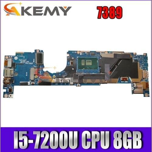 Akemy Brand NEW CAZ40 LA-E111P I5-7200U 8GB FOR Dell Latitude 7389 2in1 Laptop Motherboard CN-0T8RNM T8RNM Mainboard NOTEBOOK PC