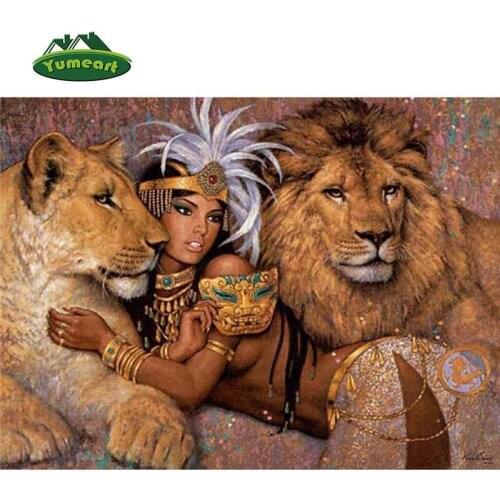 New Patchwork 5D Diy Diamond Painting Beauty Lion 30x40CM Diamond Rrhinestone Pasted Painting Needlework Embroidery Cross Stitch