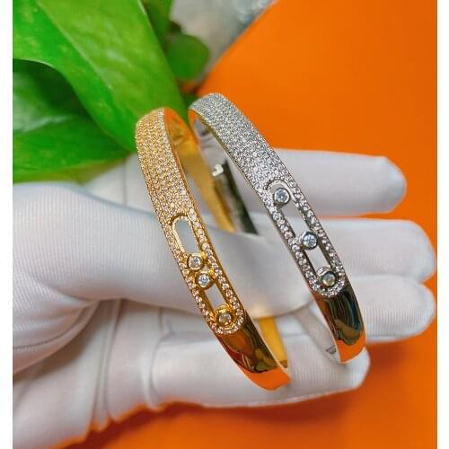 Hot Brand Pure Fashion Luxury Jewelry For Women Twist Lock Bangle Gold Lock Bangle Wedding Jewelry Engagement Bracelet