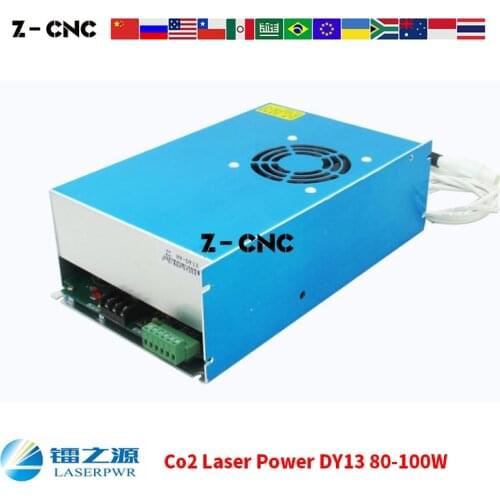 Co2 Laser Power Supply DY13 for Co2 Laser 80 90 100W Laserpwr HY DY13 Blue Case Power Hongyuan PSU Replace MYJG-100