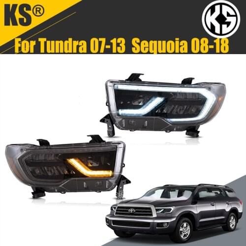 For Toyota 07-13 Tundra LED headlight assembly modification 08-18 Sequoia LED lens headlight