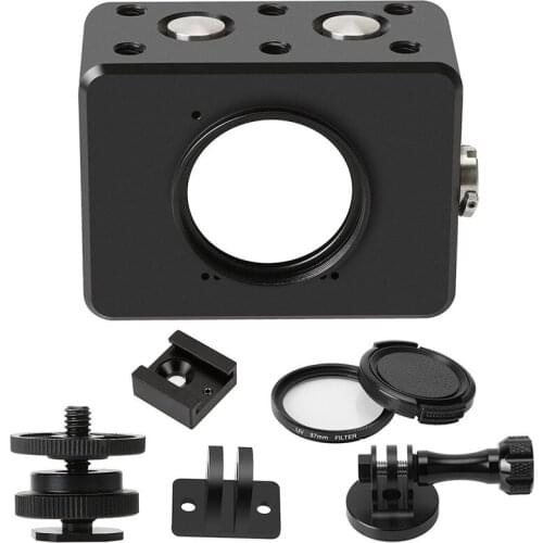 Action Camera Aluminum Alloy Metal Frame Metal Protection Frame Dog Cage Protection Shell for Sony RX0 RX-0